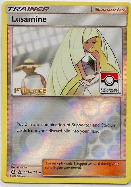 Ultra Prism Lusamine [League] Pokémon card